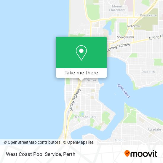 West Coast Pool Service map