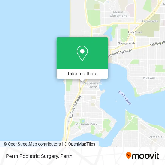Mapa Perth Podiatric Surgery