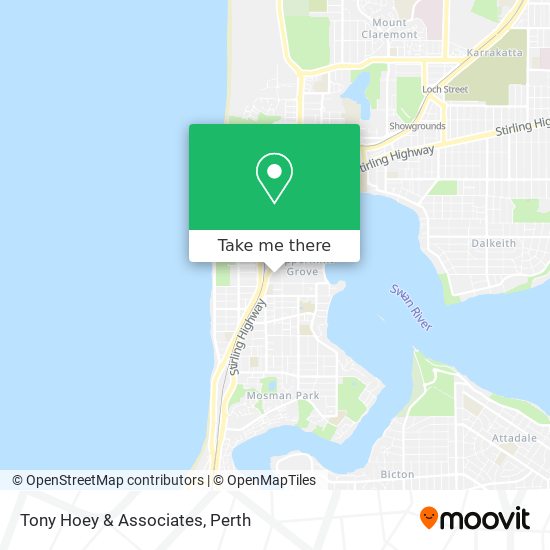 Tony Hoey & Associates map