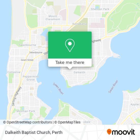 Dalkeith Baptist Church map