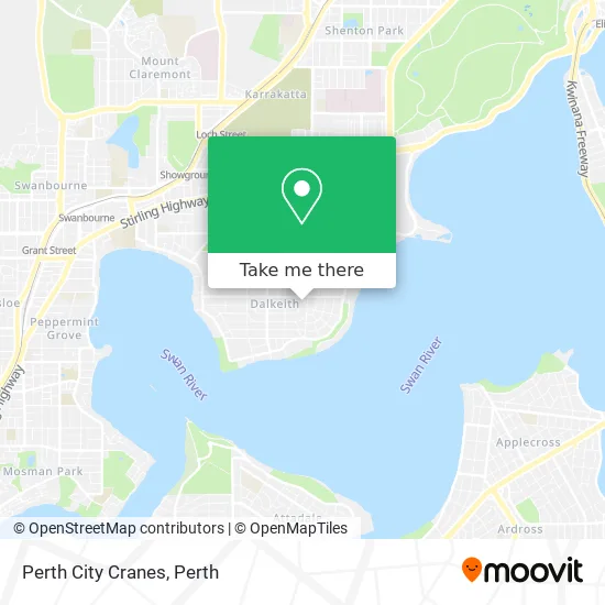 Perth City Cranes map