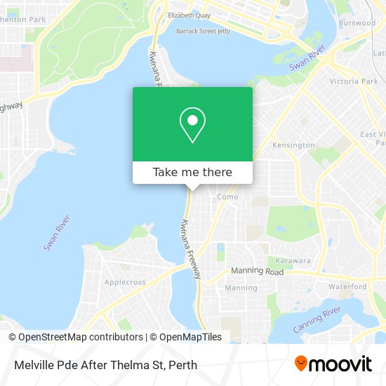 Melville Pde After Thelma St map