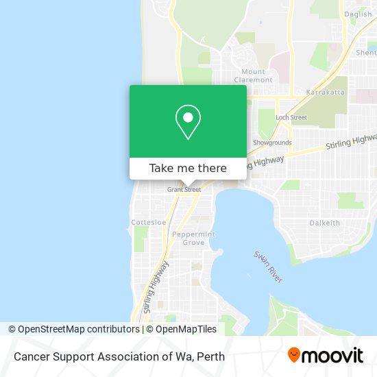 Mapa Cancer Support Association of Wa