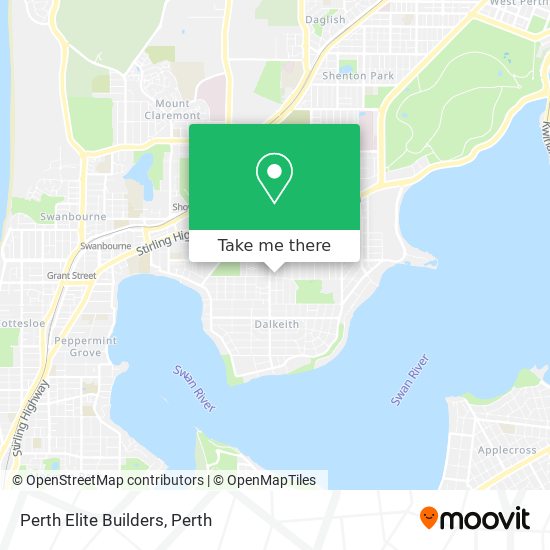 Mapa Perth Elite Builders