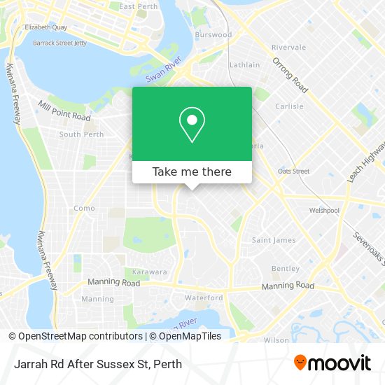 Jarrah Rd After Sussex St map