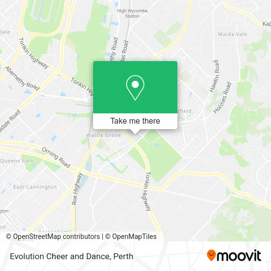 Evolution Cheer and Dance map