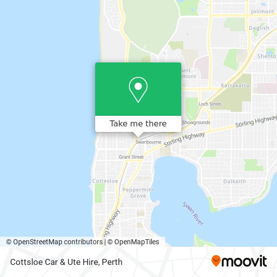 Cottsloe Car & Ute Hire map