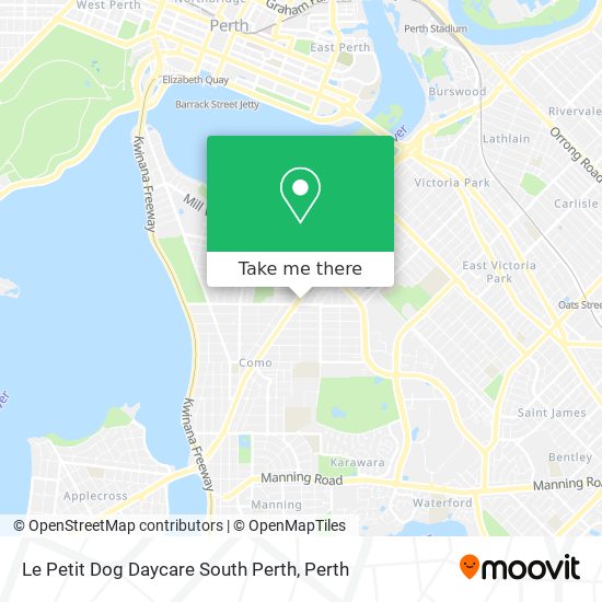 Le Petit Dog Daycare South Perth map