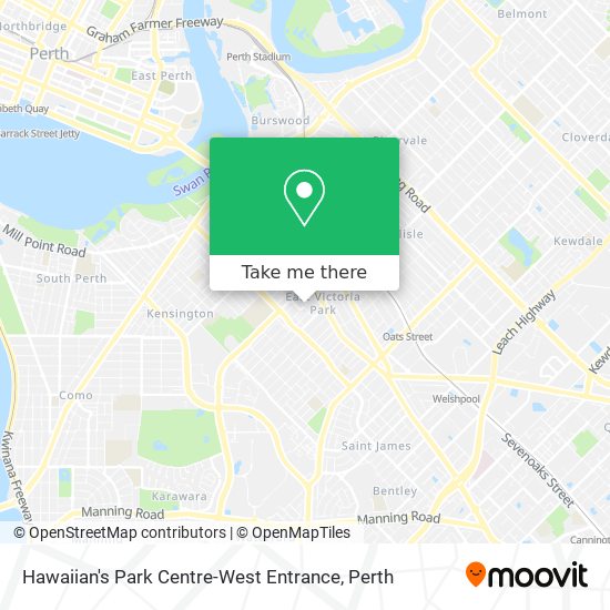 Hawaiian's Park Centre-West Entrance map