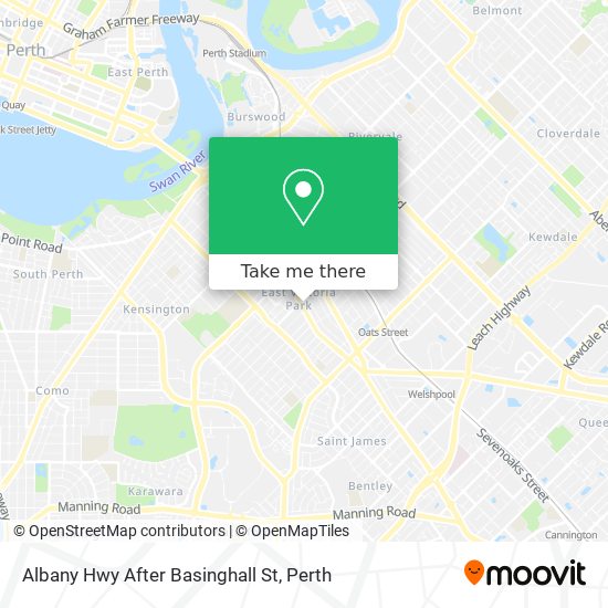 Albany Hwy After Basinghall St map