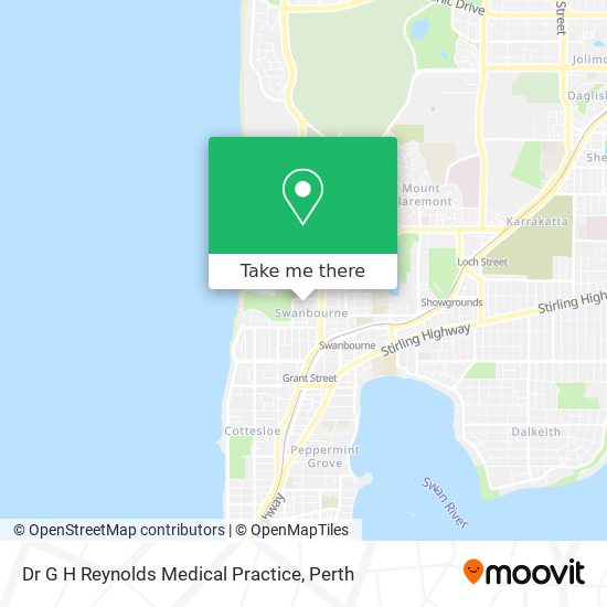 Dr G H Reynolds Medical Practice map