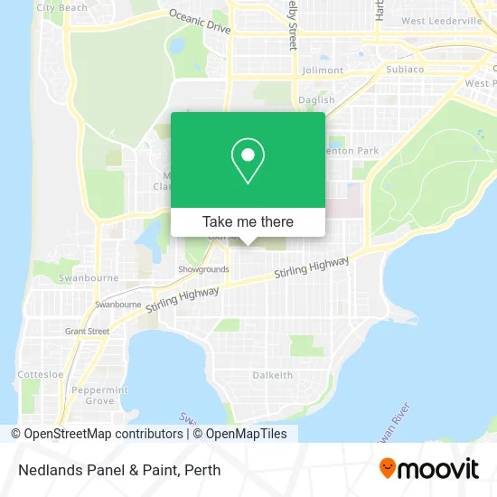 Mapa Nedlands Panel & Paint