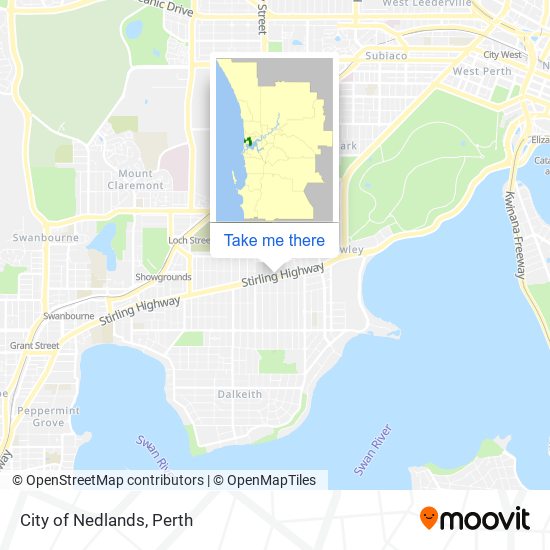 Mapa City of Nedlands