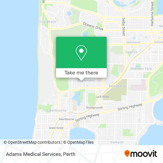 Adams Medical Services map