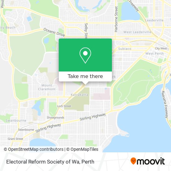 Mapa Electoral Reform Society of Wa