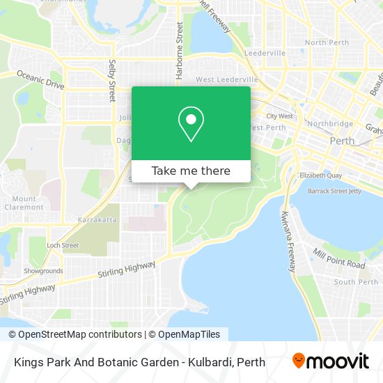 Kings Park And Botanic Garden - Kulbardi map