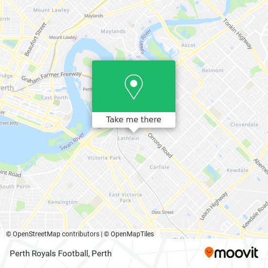 Mapa Perth Royals Football