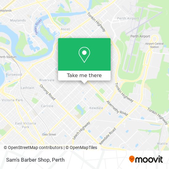 Sam's Barber Shop map