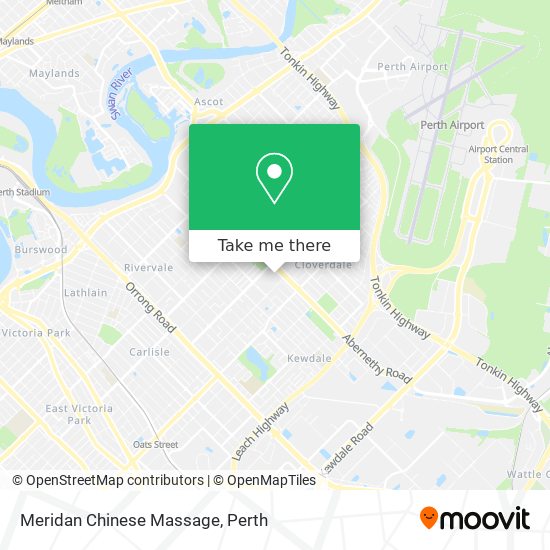 Meridan Chinese Massage map