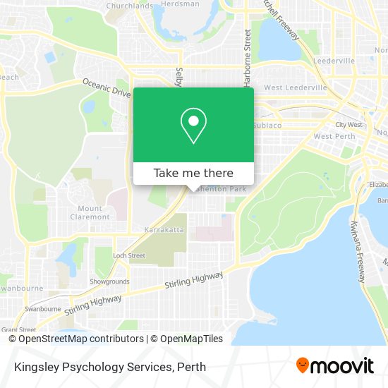 Mapa Kingsley Psychology Services