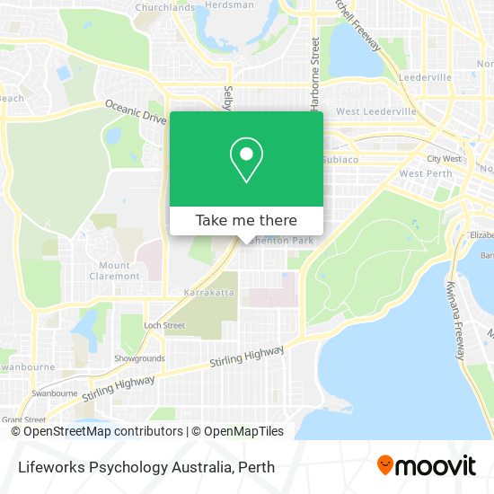 Mapa Lifeworks Psychology Australia