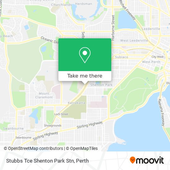 Mapa Stubbs Tce Shenton Park Stn