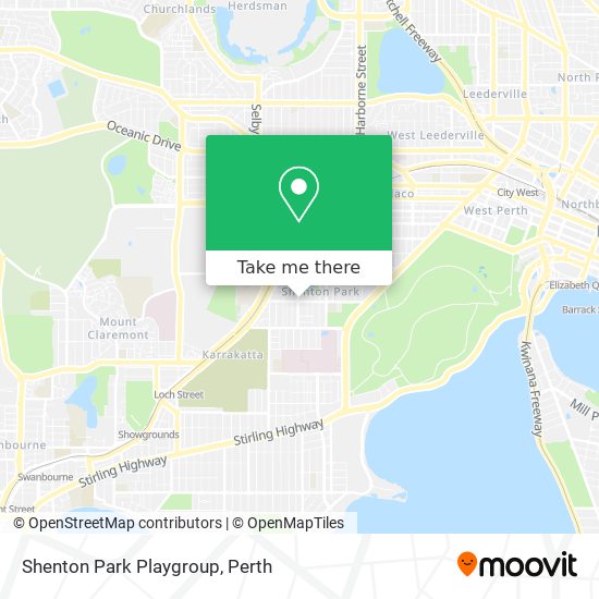 Mapa Shenton Park Playgroup