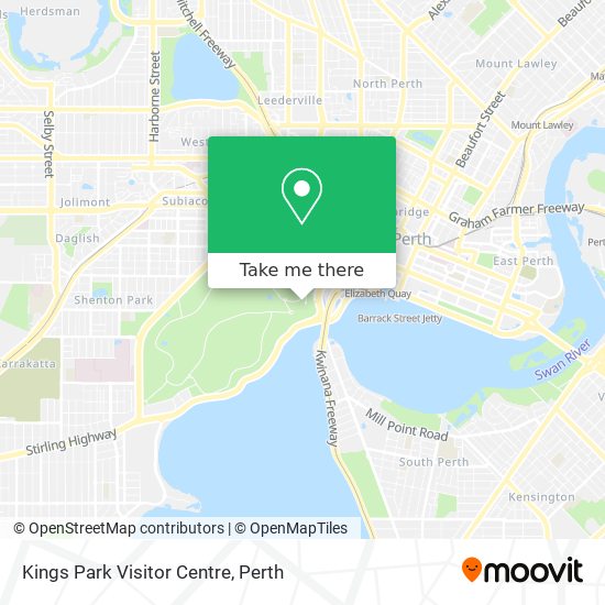 Kings Park Visitor Centre map
