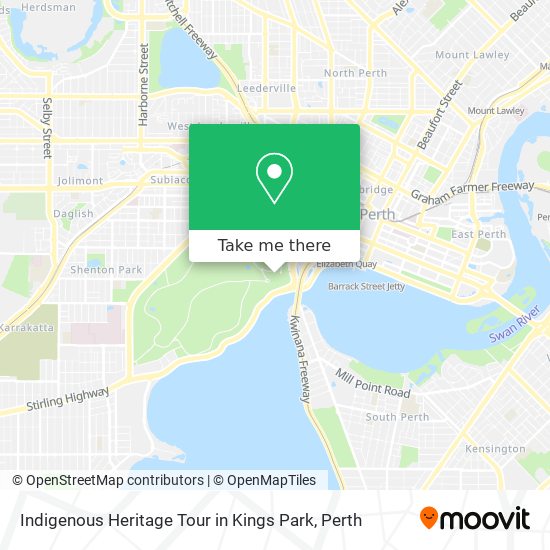 Mapa Indigenous Heritage Tour in Kings Park