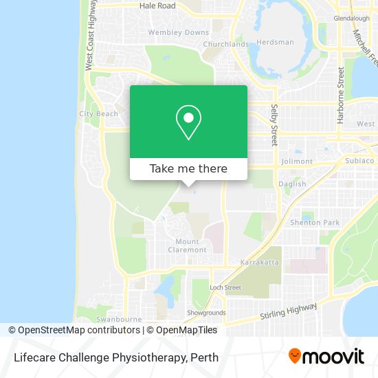 Lifecare Challenge Physiotherapy map