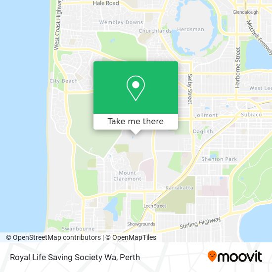 Royal Life Saving Society Wa map