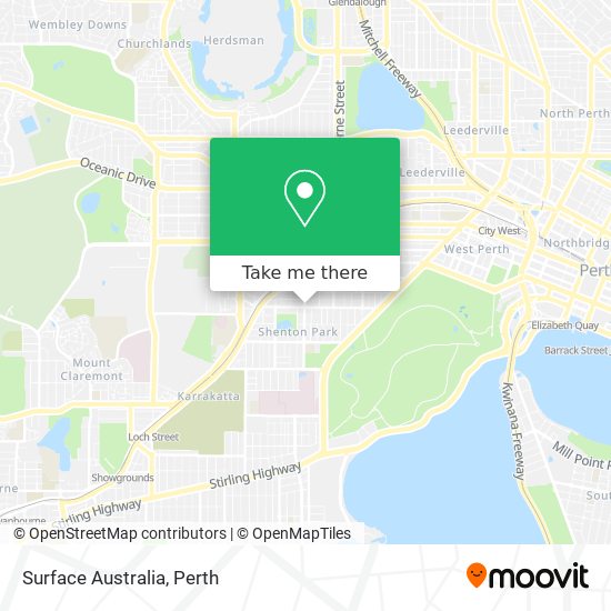 Surface Australia map
