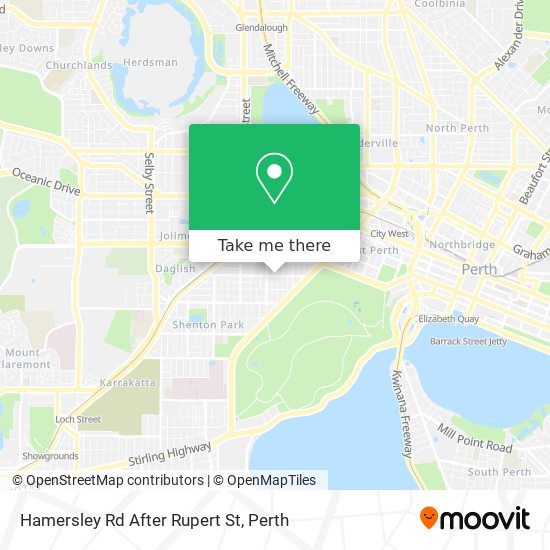 Hamersley Rd After Rupert St map