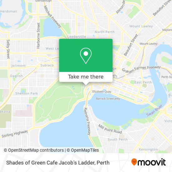 Shades of Green Cafe Jacob's Ladder map