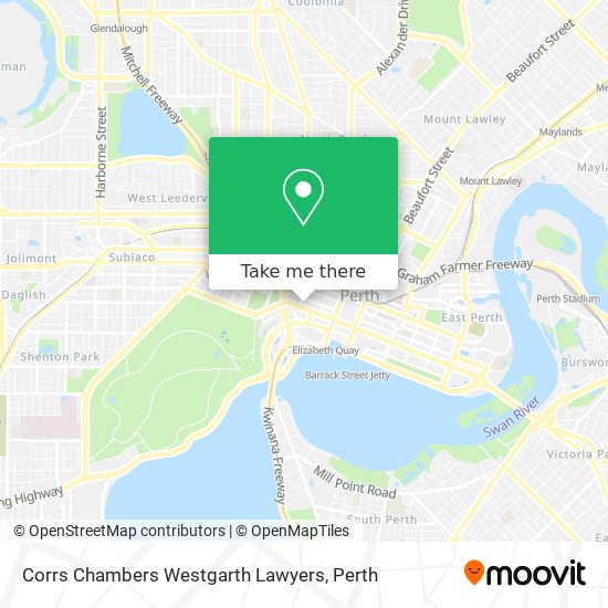 Corrs Chambers Westgarth Lawyers map