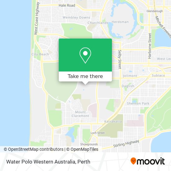 Mapa Water Polo Western Australia