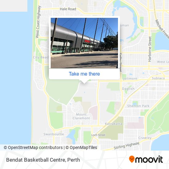 Mapa Bendat Basketball Centre
