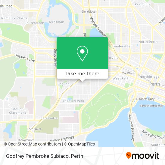 Godfrey Pembroke Subiaco map