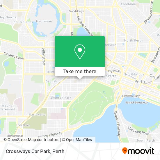 Mapa Crossways Car Park