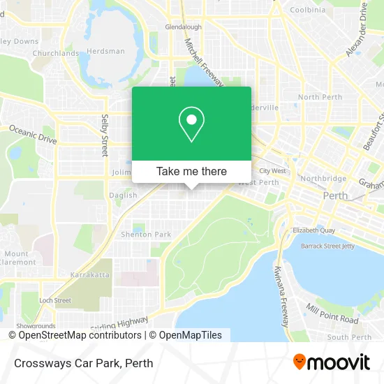 Crossways Car Park map