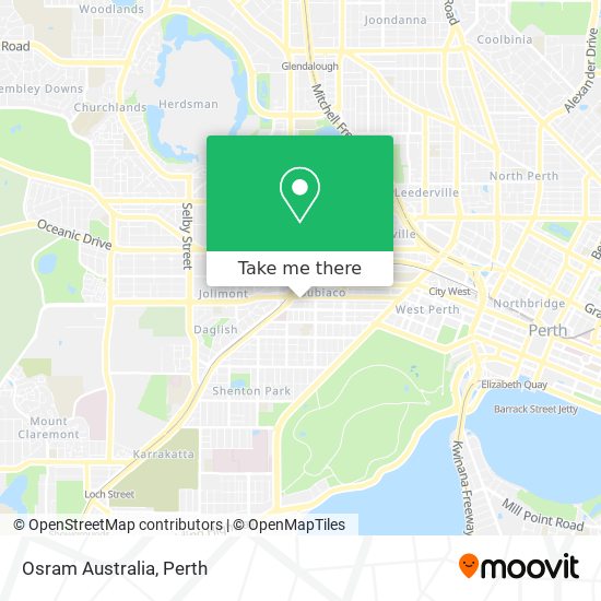 Mapa Osram Australia