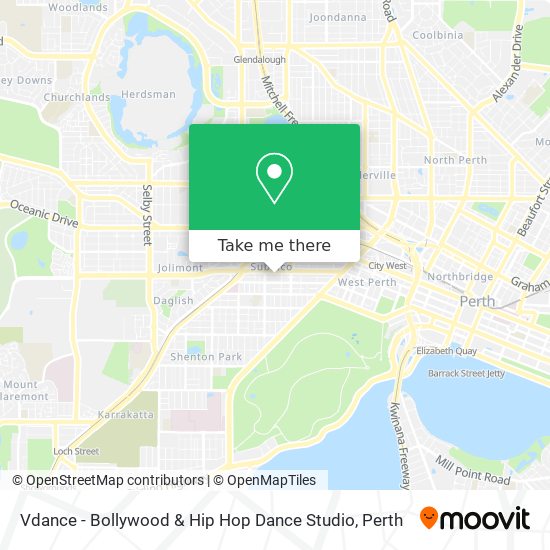 Vdance - Bollywood & Hip Hop Dance Studio map