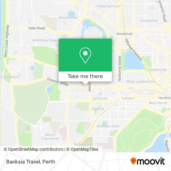 Banksia Travel map