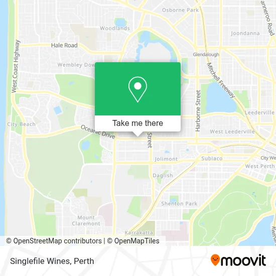 Mapa Singlefile Wines