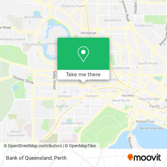 Bank of Queensland map
