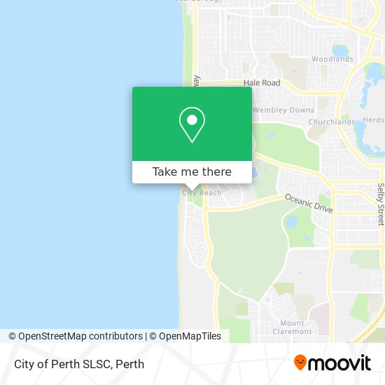 Mapa City of Perth SLSC