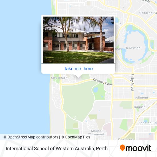 International School of Western Australia map