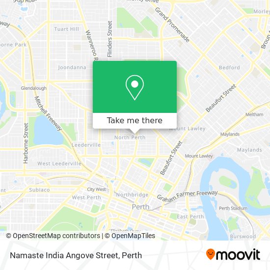 Namaste India Angove Street map