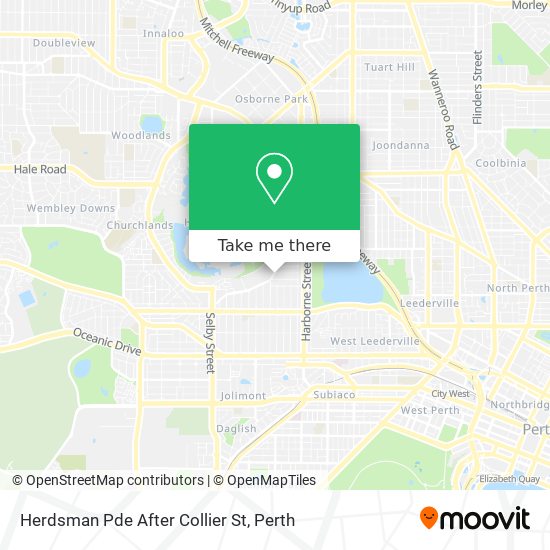 Herdsman Pde After Collier St map