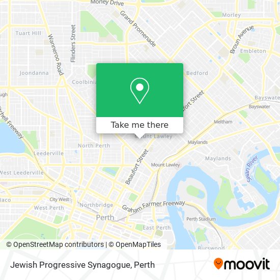 Jewish Progressive Synagogue map